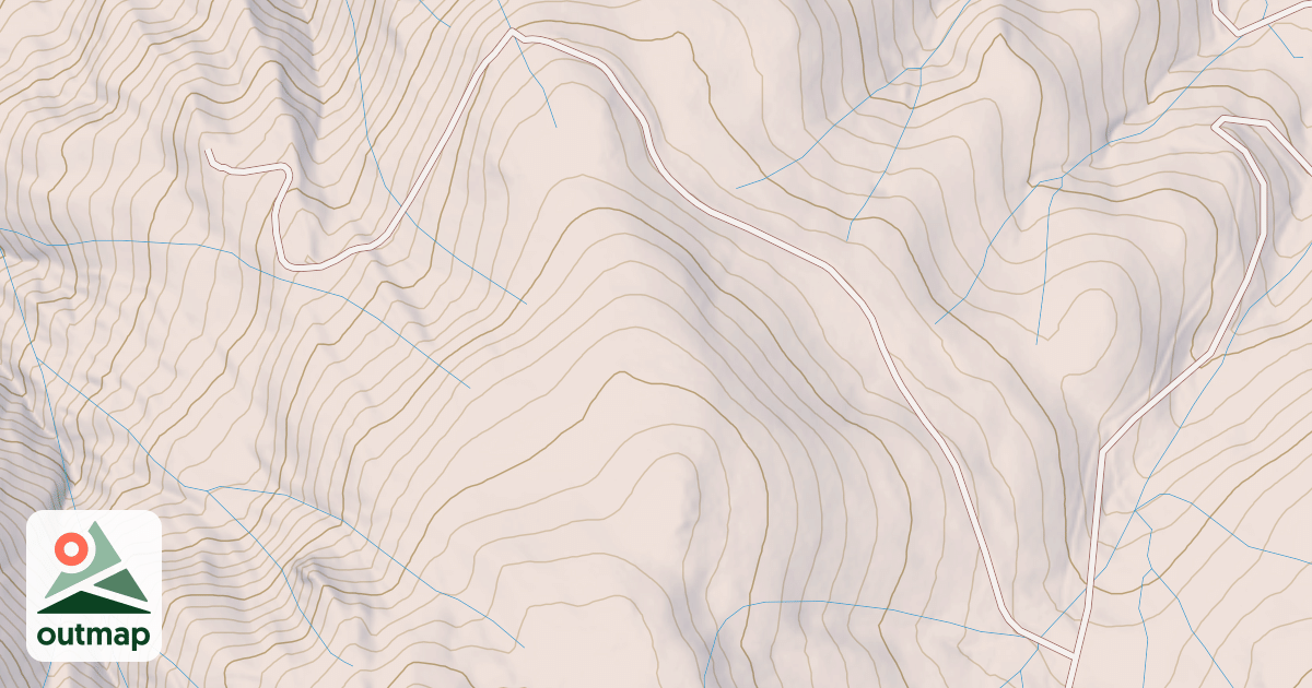 Map of CLAREMONT SPUR