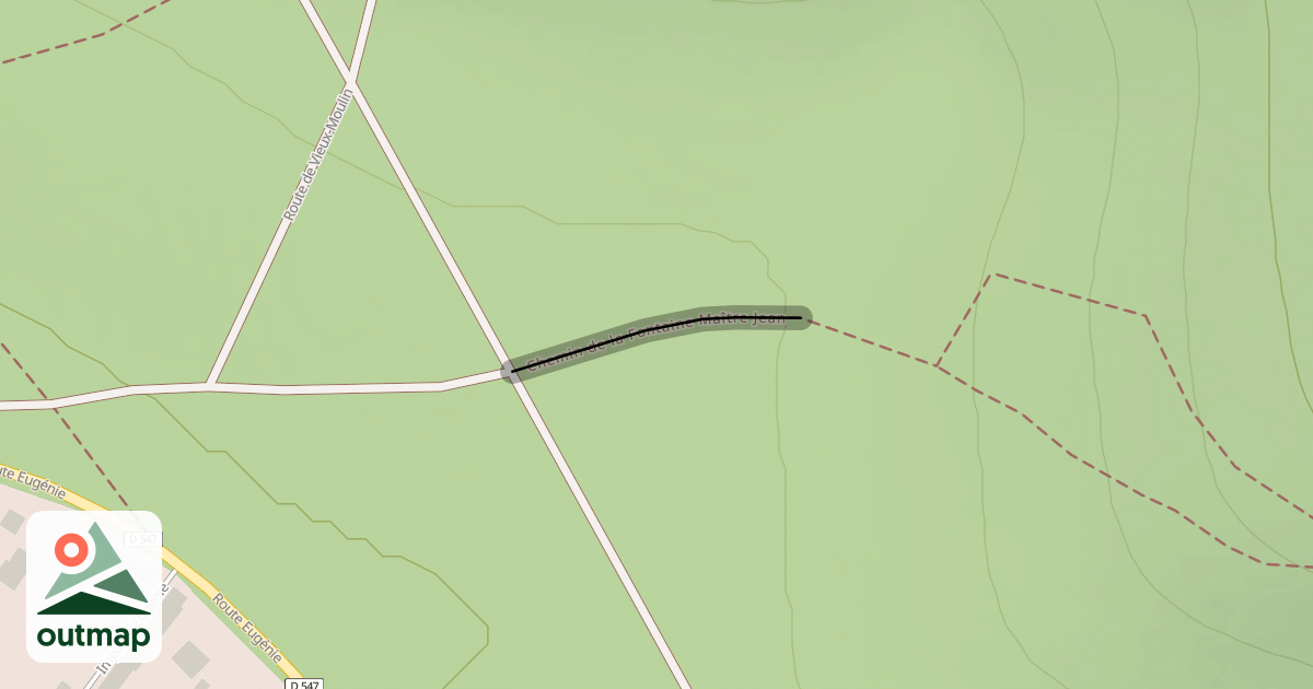 Map of Chemin de la Fontaine Maître Jean