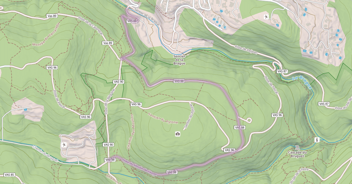 Map preview of Piste du Moulin de l'Ange