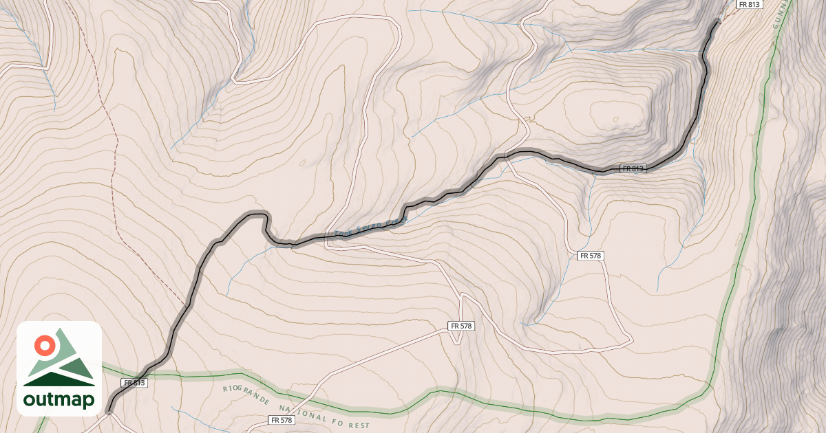 Map of Colorado Trail