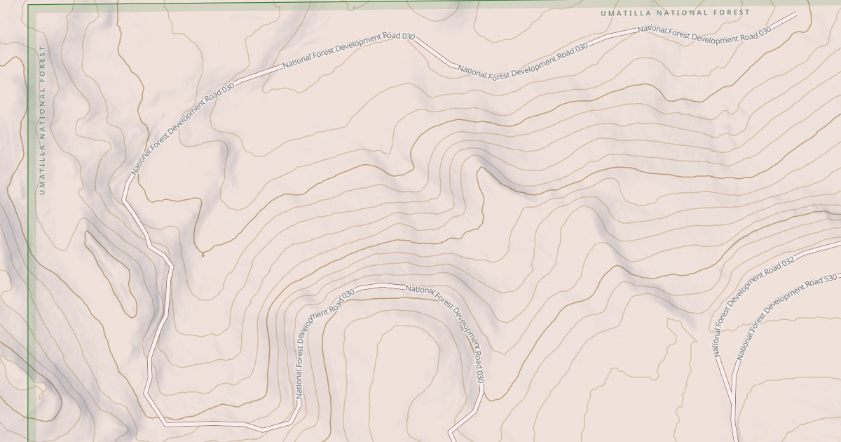 Map preview of USFS National Forest System Roads {448BFBC9-FF8D-4812-A0BB-25D0D7BAA03F}