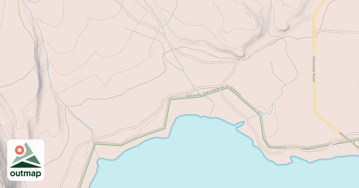 Map of MC GINTY RESERVOIR