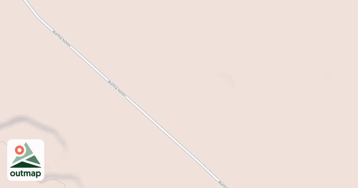 Map of BURMA NORTH SPUR B