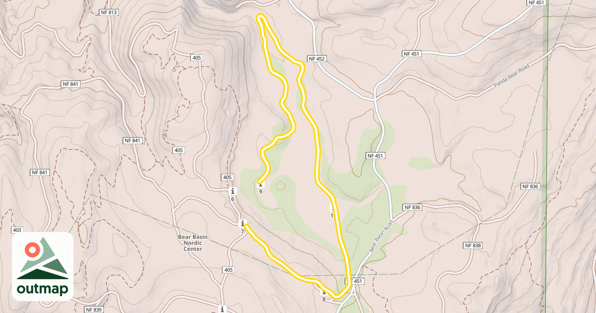 Map of Lyle's Loop