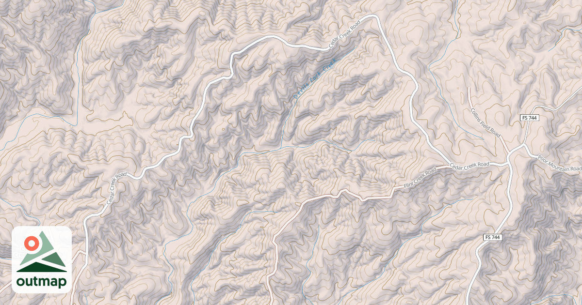 Map of CEDAR CREEK