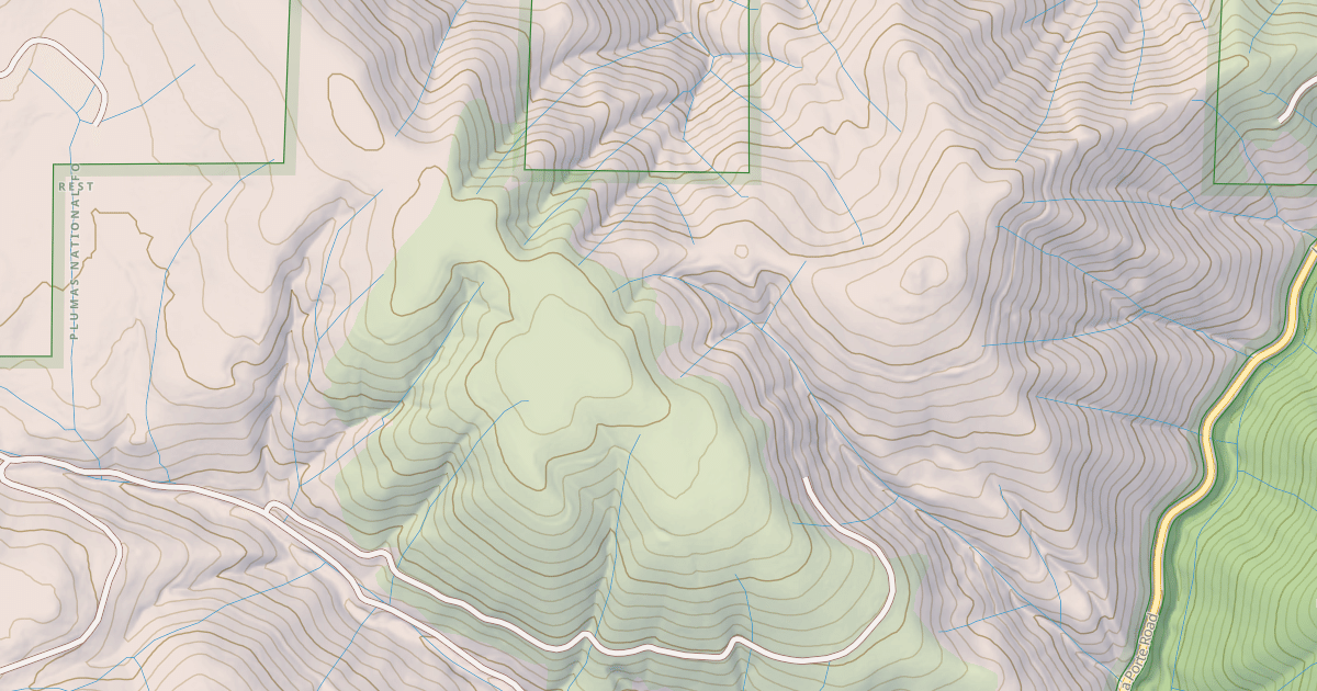 Map preview of CLAREMONT SPUR