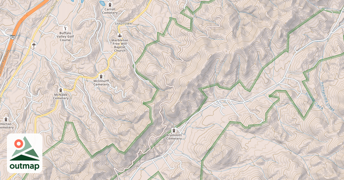 Map of LITTLE MOUNTAIN
