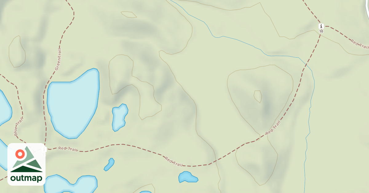 Map of Bald Mountain Rec. Area - Red Trail