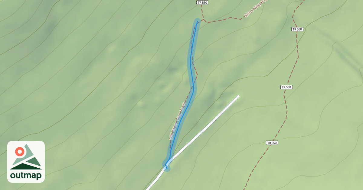 Map of Old Mine Gap Trail