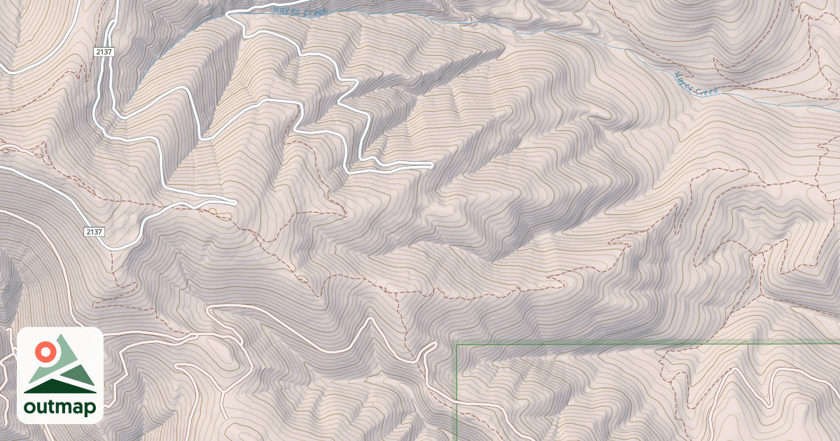 Map of Blue Mountain Lookout Mc