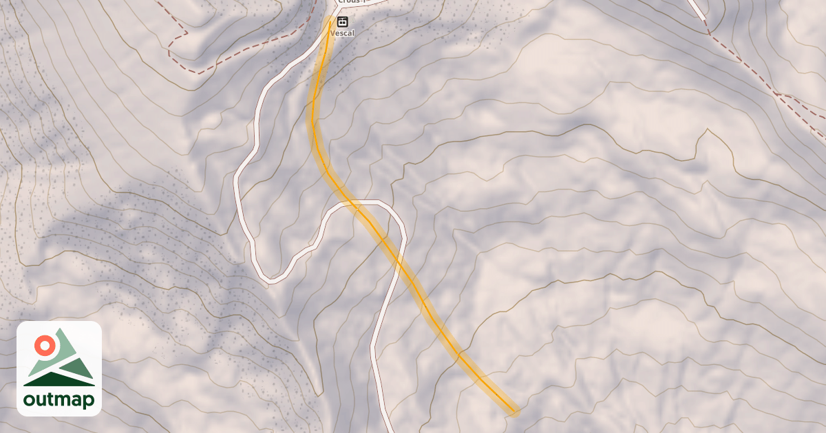Map of Vescal Hors Piste