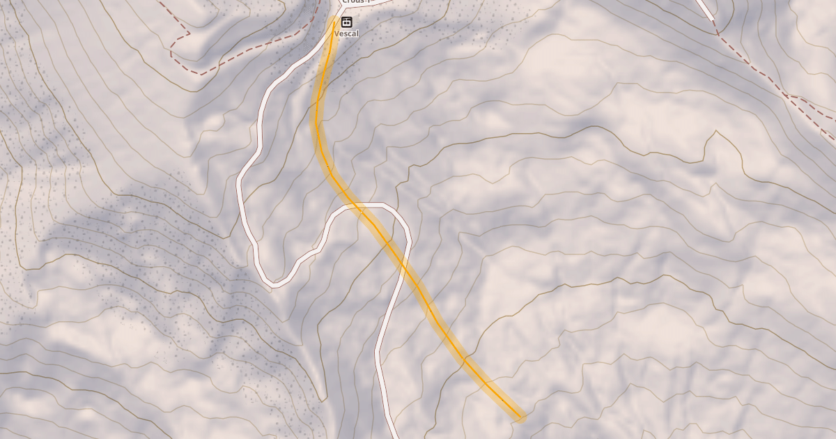 Map preview of Vescal Hors Piste