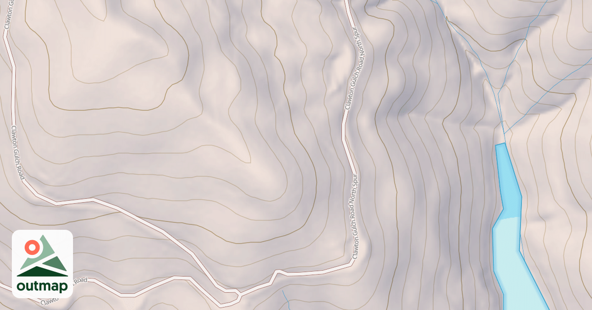 Map of CLAWTON GULCH N SPUR
