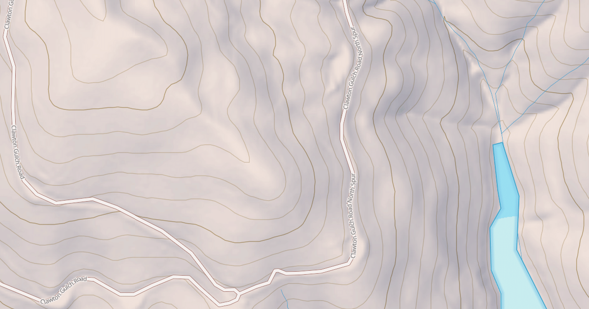 Map preview of CLAWTON GULCH N SPUR