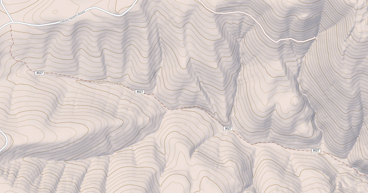 Map preview of French Hollow