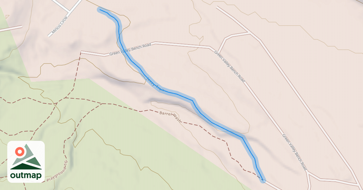 Map of Jeezy Trail