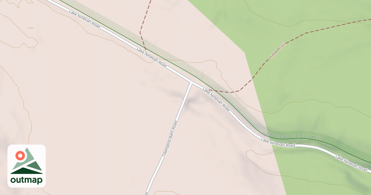 Map of Catamount Trail/Corridor 7A