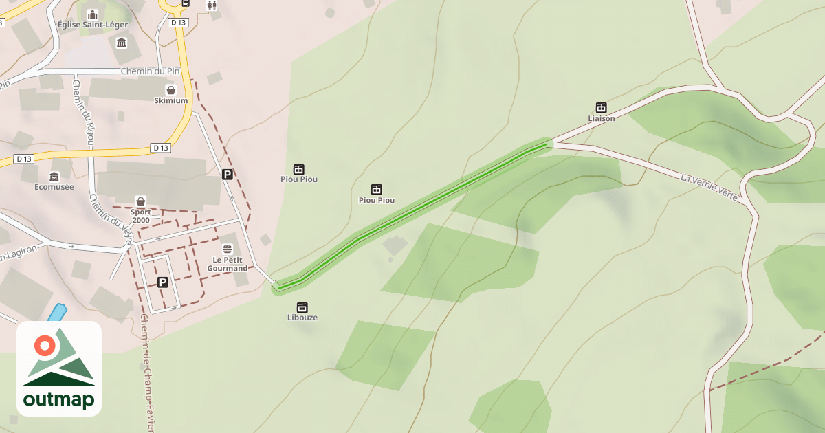 Map of La Vernie Verte