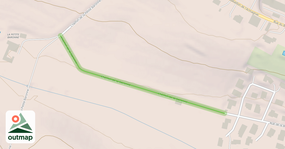 Map of Chemin de la Baronne