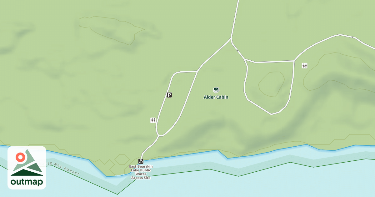 Map of EAST BEARSKIN LAKE CG B/L