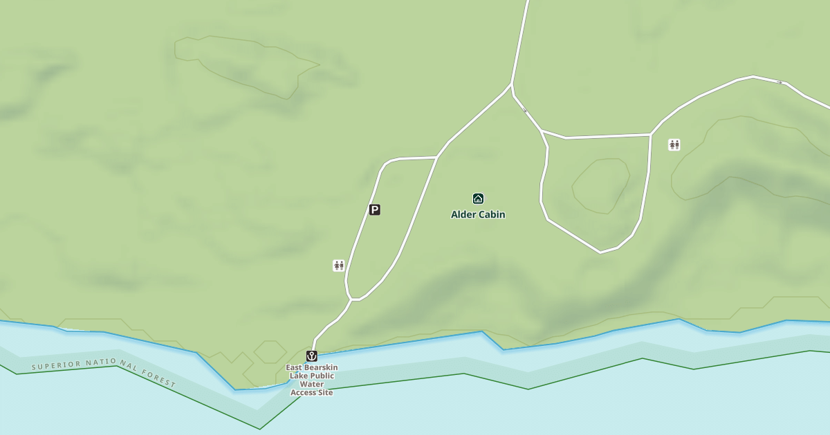 Map preview of EAST BEARSKIN LAKE CG B/L
