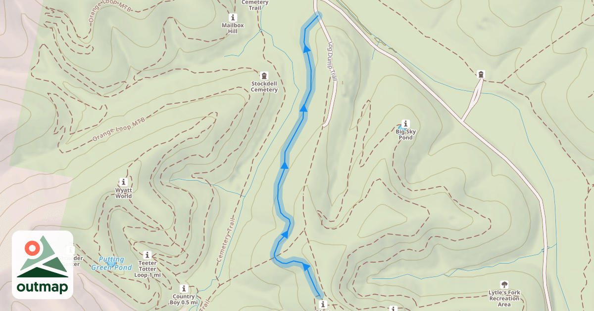 Map of White Snake MTB in Scott