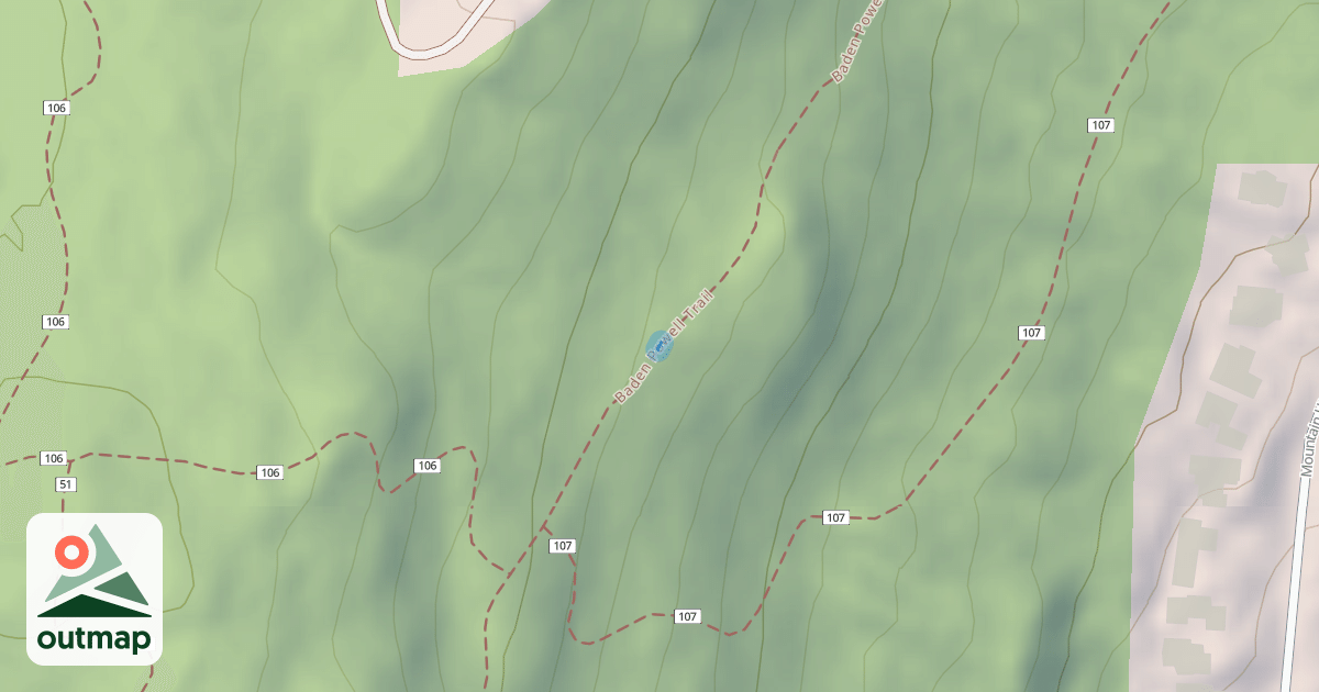 Map of Baden Powell Trail