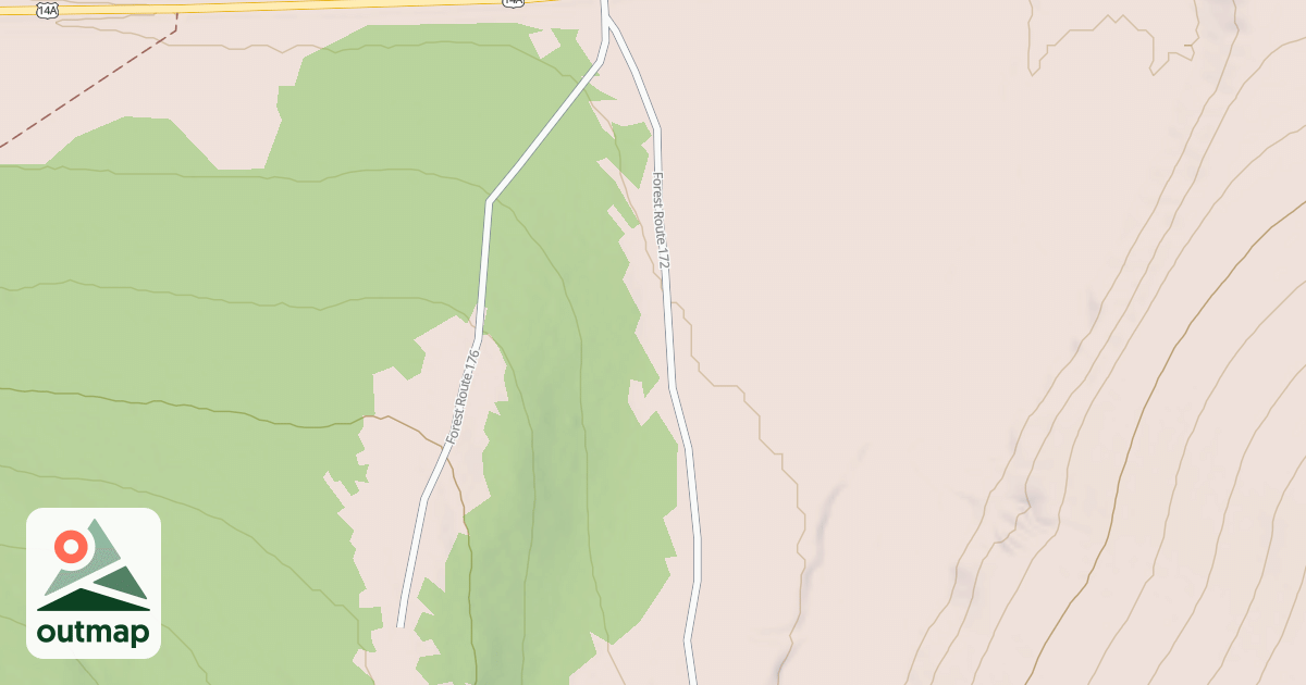 Map of BULL CREEK COW CAMP