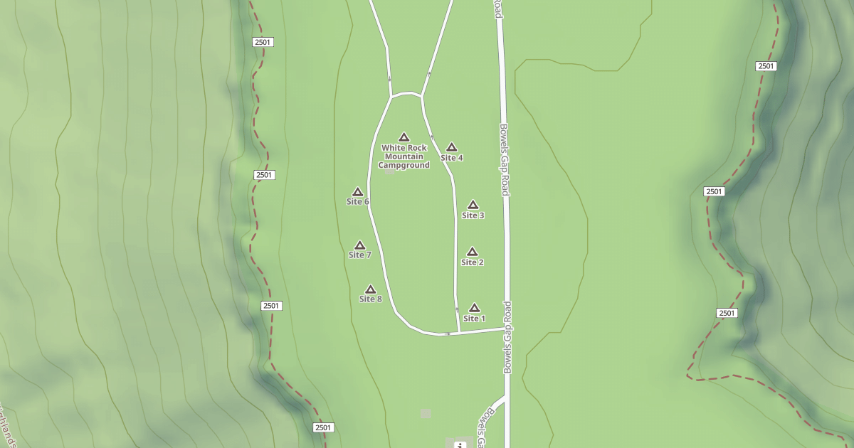 Map preview of WHITE ROCK CAMP AREA ENT