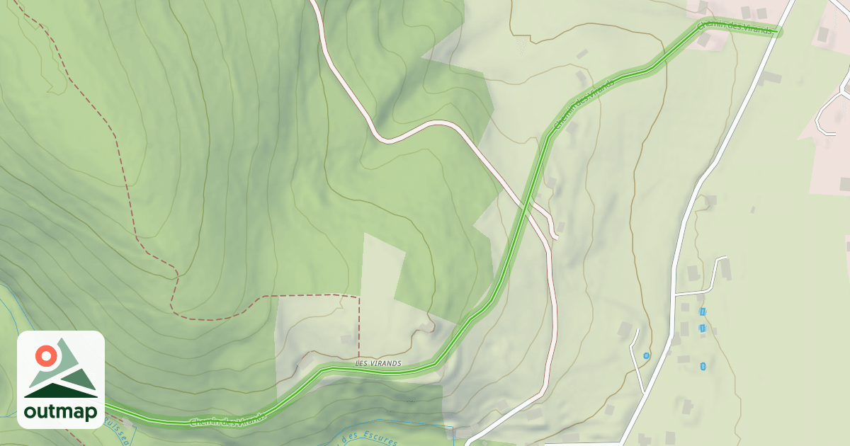 Map of Chemin des Virands