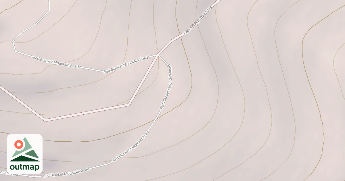 Map of RED BLANKET MOUNTAIN