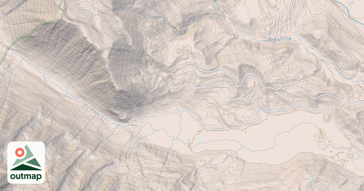 Map of BIG MEADOW CREEK ROAD