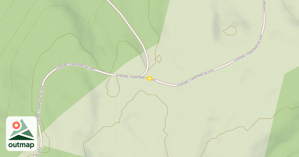 Map of Grandes Traversées du Jura