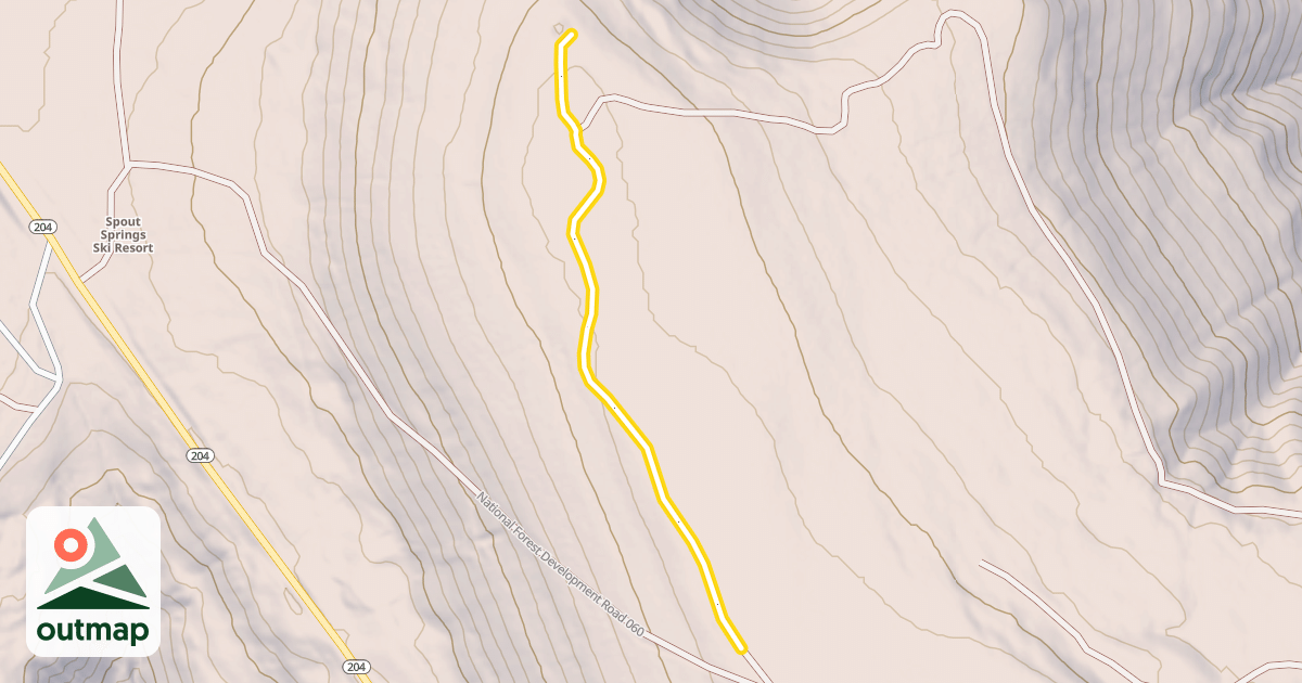 Map of National Forest Development Road 060