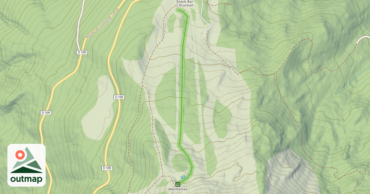 Map of Bouquetin