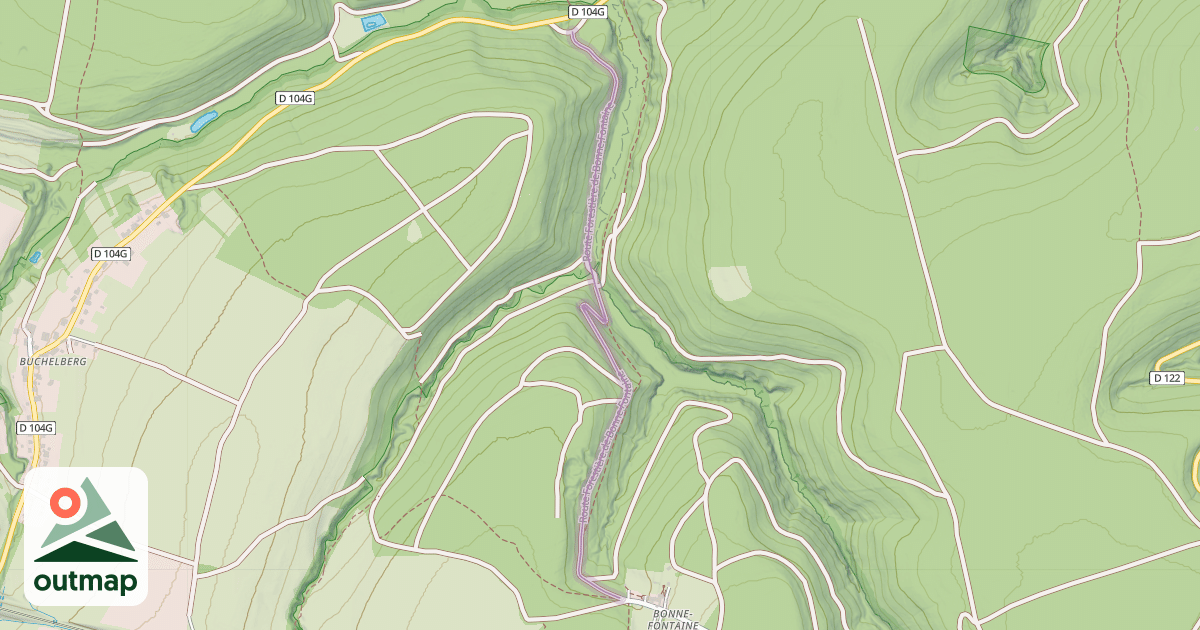 Map of Route Forestière de Bonne-Fontaine