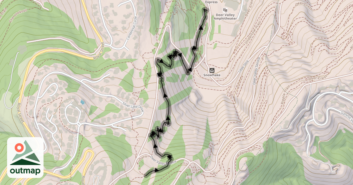 Map of Lower Devo Trail