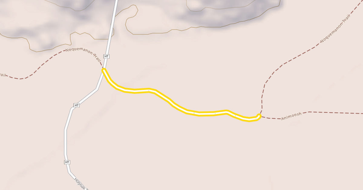 Map preview of Noquemanon Trail