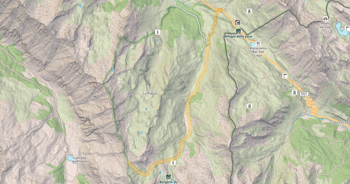 Map preview of Tête de Parassac — Le Pontet