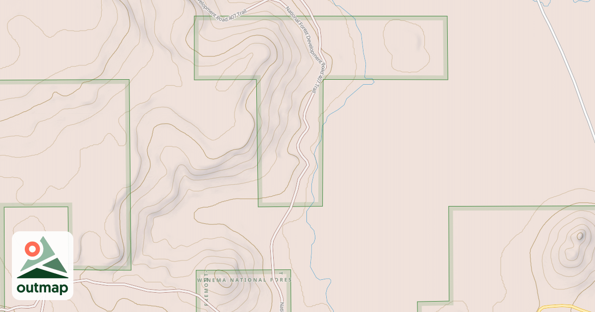 Map of BRUSH MTN