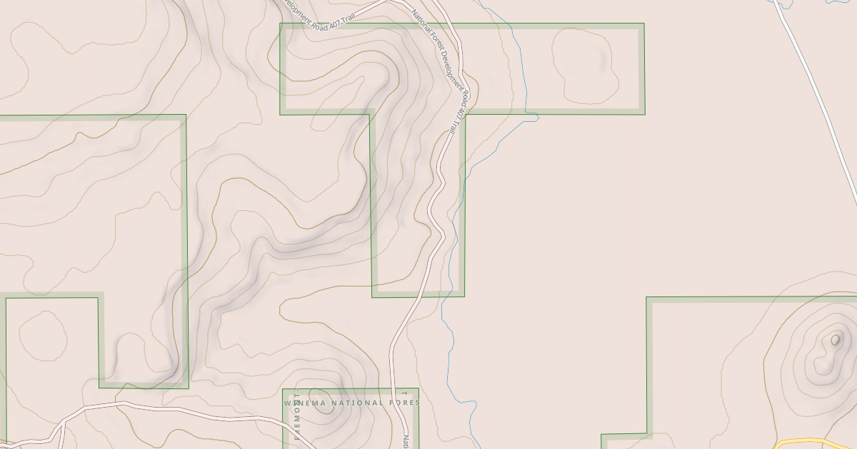 Map preview of BRUSH MTN