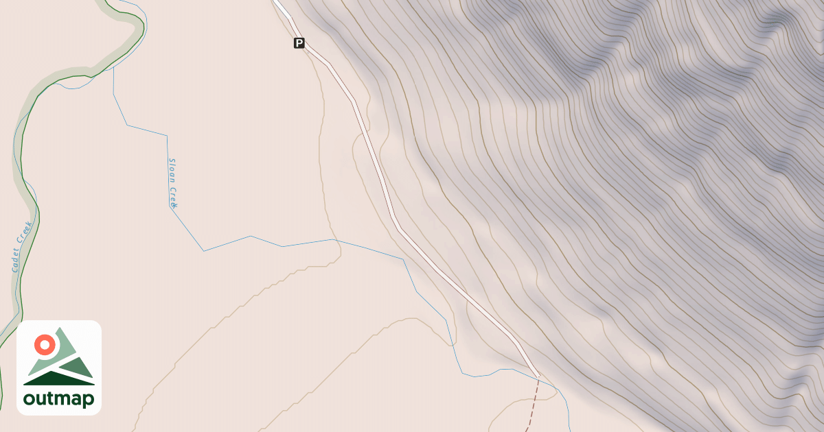 Map of CADET CREEK