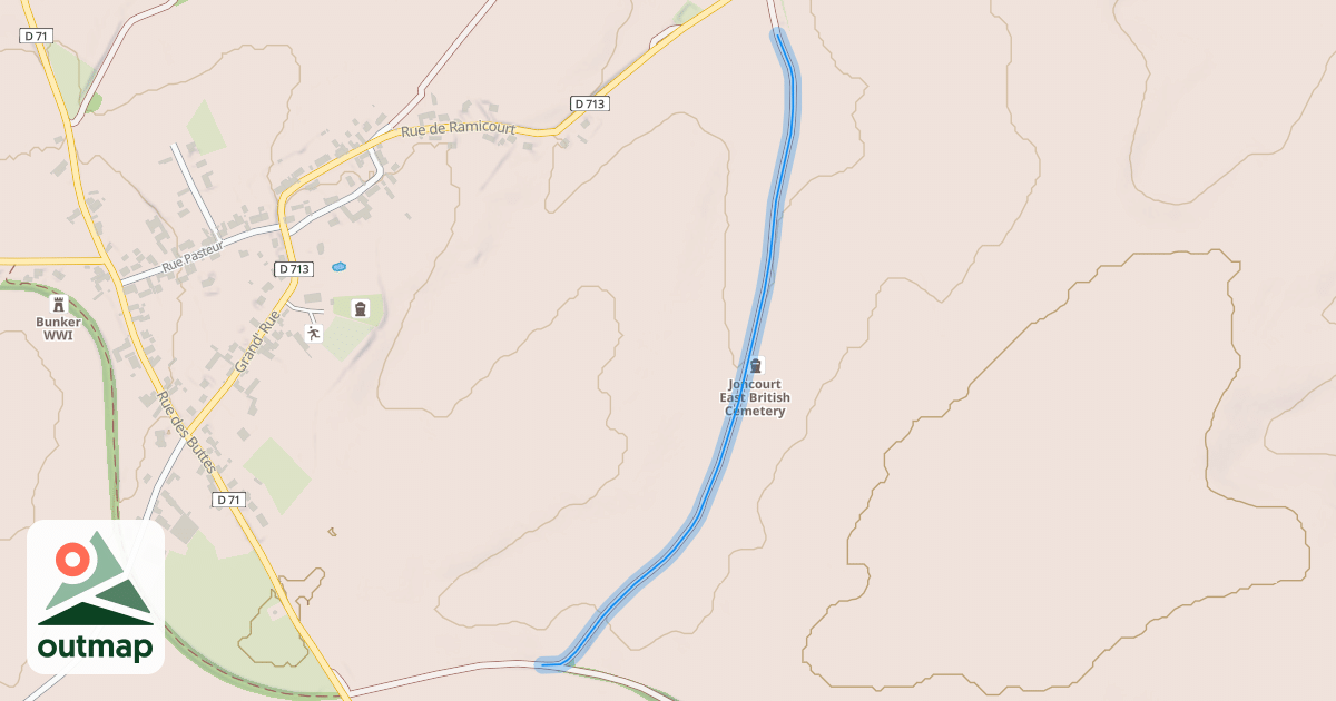 Map of Chemin de Saint Quentin