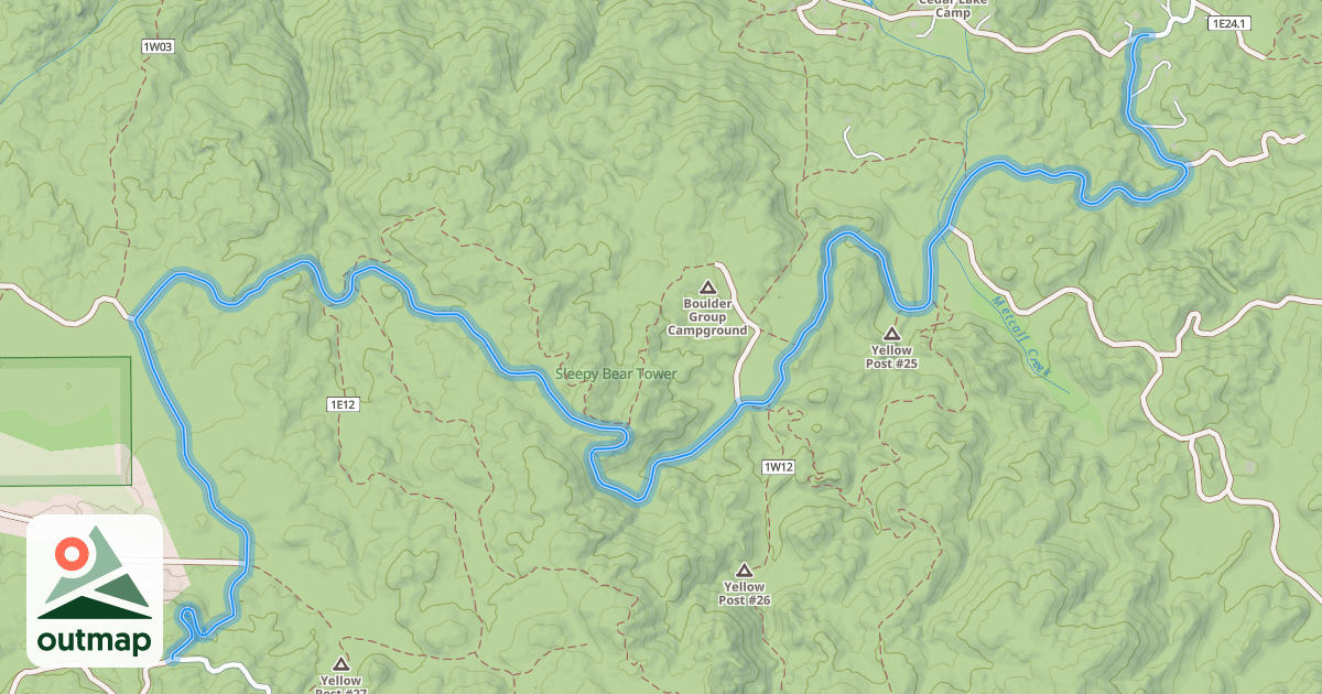 Map of Mill Creek Road
