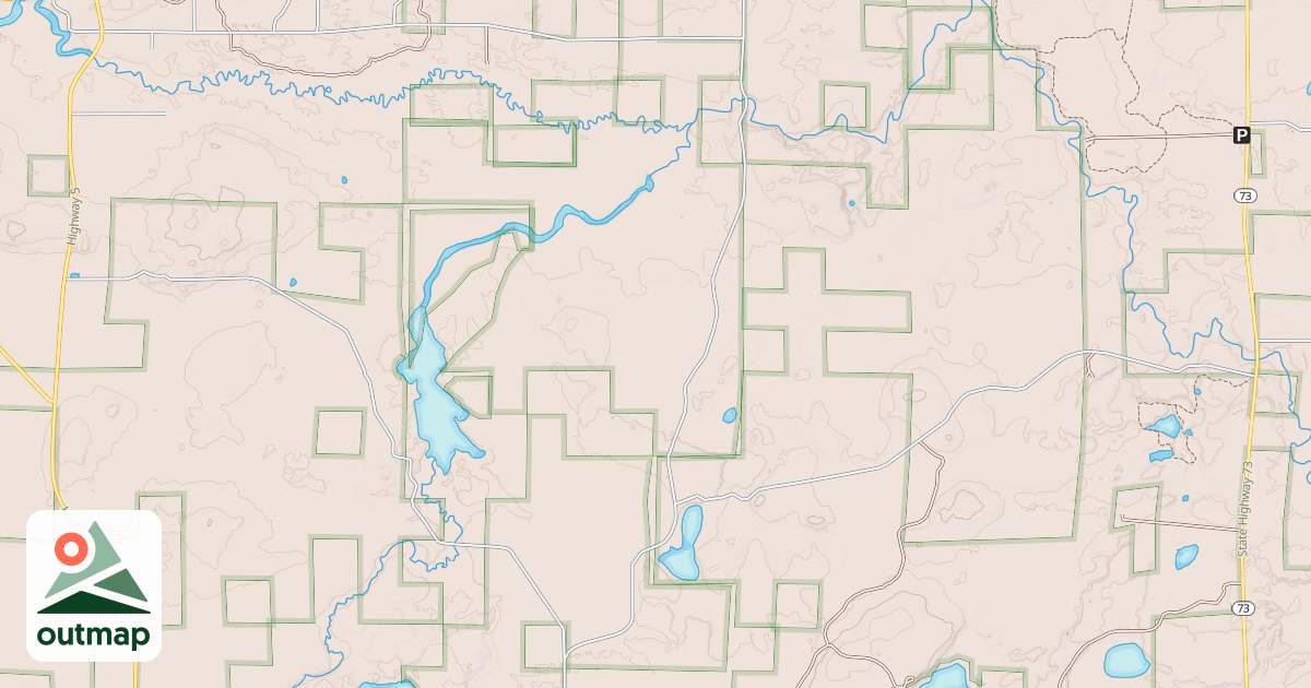 Map of DEWEY LAKE