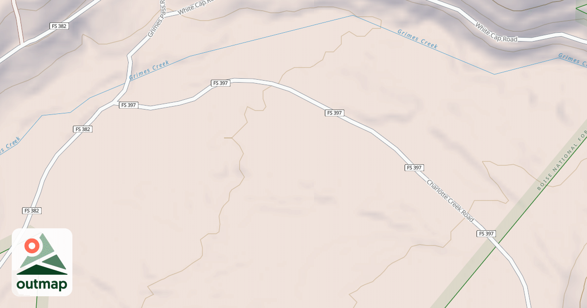 Map of CHARLOTTE GULCH