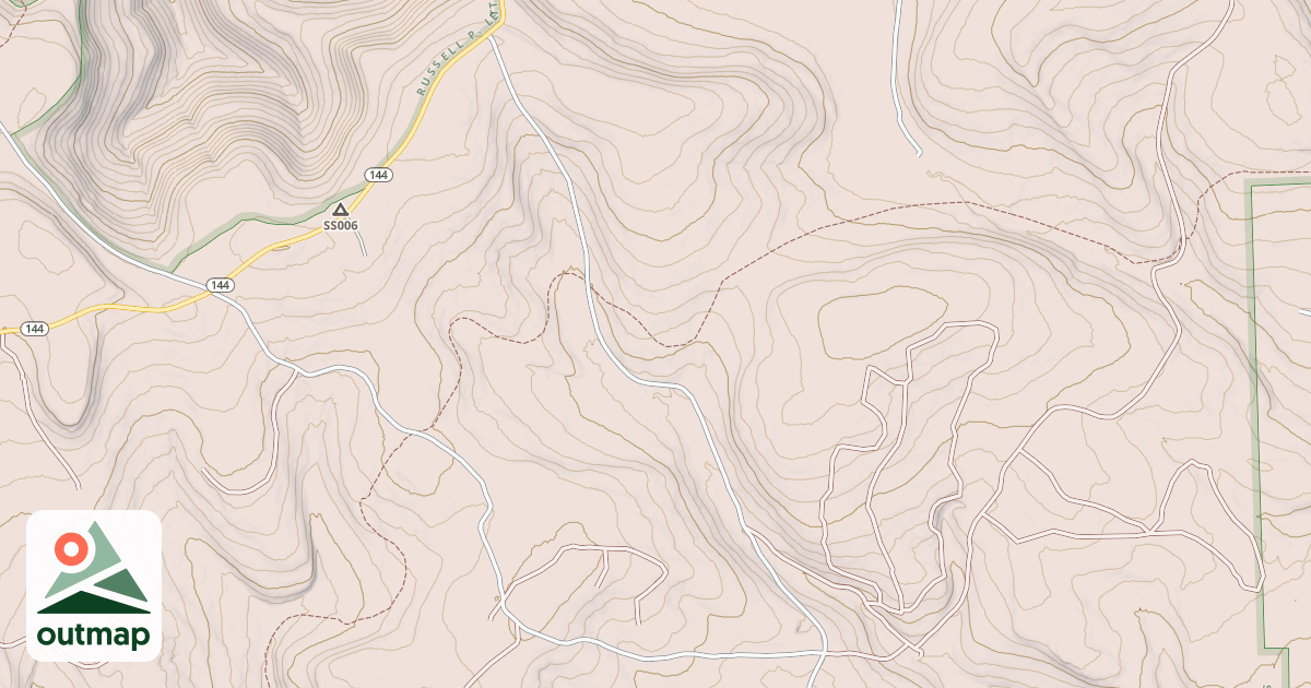 Map of Beech Creek Snowmobile Trails