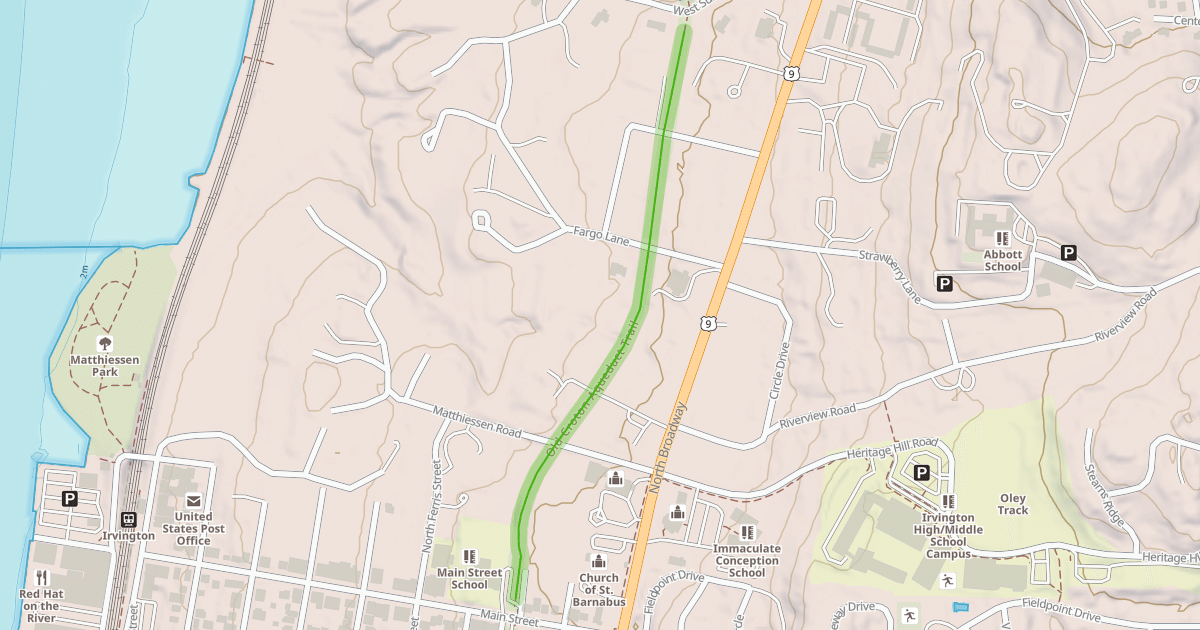 Map preview of Old Croton Aqueduct Trail