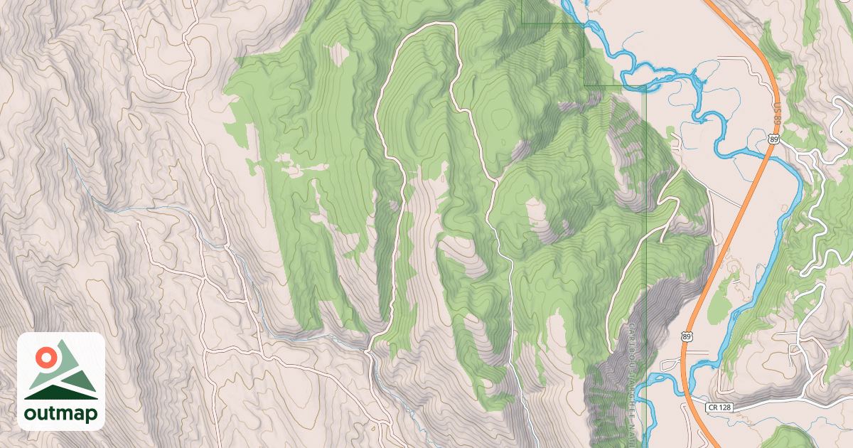 Map of JENSEN CREEK
