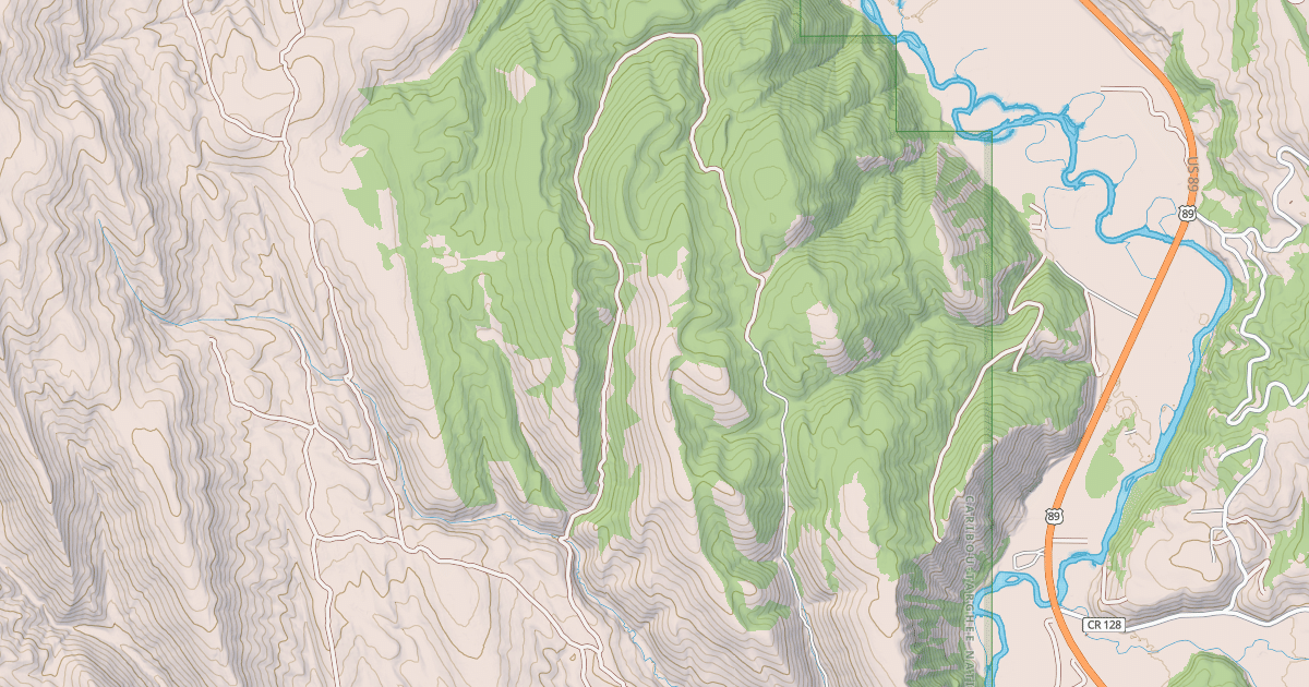 Map preview of JENSEN CREEK